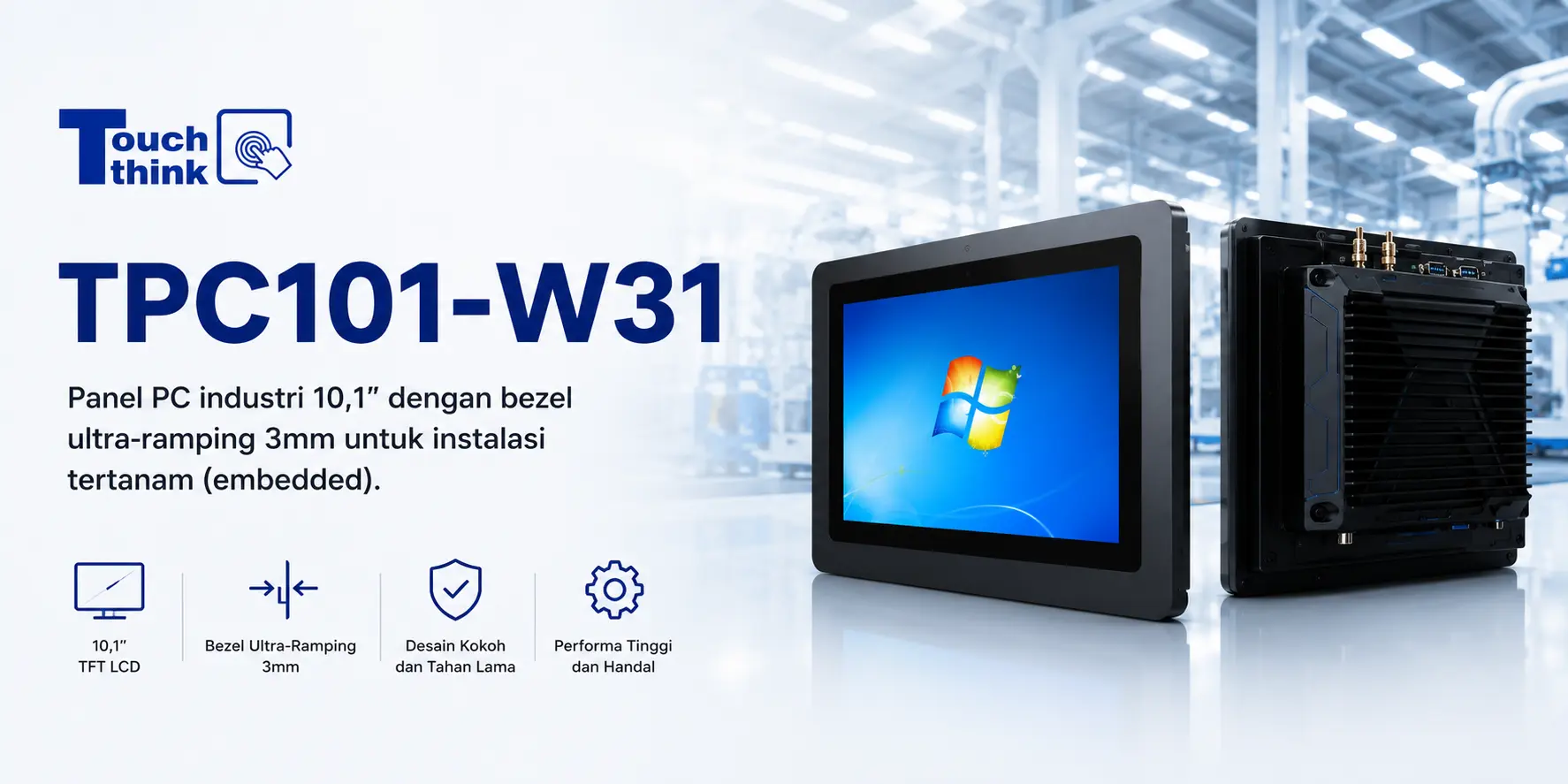 Industrial PC AIO TPC101-W31B